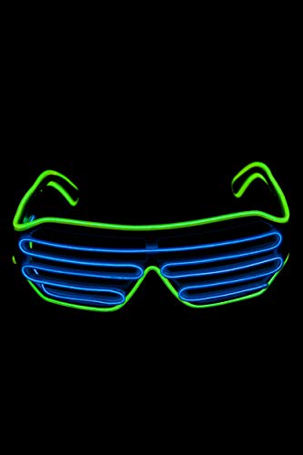 UV Floor 3700817021294 Leuchtende Brille, Gestreift, Blau & Grün, one size UV Floor 3700817021294 Leuchtende Brille, Gestreift, Blau & Grün, one size von UV FLOOR UVFLOOR