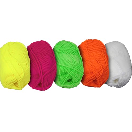 UV FLOOR - 5er Set Neon-Wollknäuel - Spezial Schwarzlicht - 5 leuchtende Farben - Neon-Zubehör - String Art UV FLOOR - 5er Set Neon-Wollknäuel - Spezial Schwarzlicht - 5 leuchtende Farben - Neon-Zubehör - String Art von UV FLOOR UVFLOOR