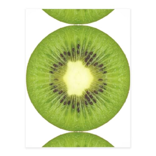 Kiwi Slice Printing Stilvolle Kristall-Aufkleber, Kunstharz, ästhetische Aufkleber für Laptop, Skateboard, Wasserflasche, Scrapbook von UVBDF