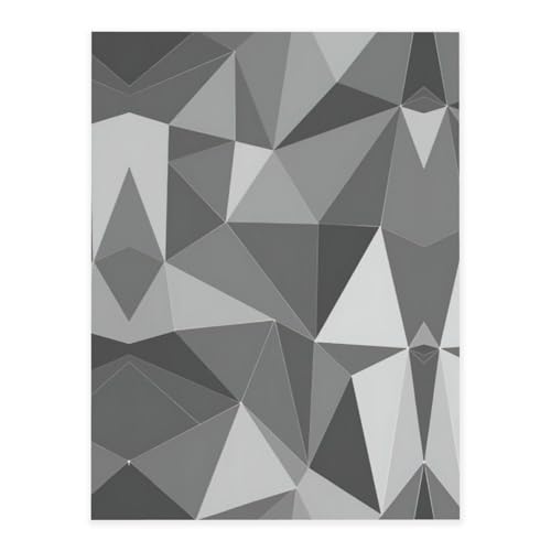 Schwarzer geometrischer Druck, stilvolle Kristall-Aufkleber, Kunstharz, ästhetische Aufkleber für Laptop, Skateboard, Wasserflasche, Sammelalbum von UVBDF