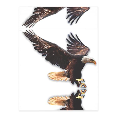 Stilvolle Kristall-Aufkleber mit Adler-Druck, Kunstharz, ästhetische Aufkleber für Laptop, Skateboard, Wasserflasche, Sammelalbum von UVBDF