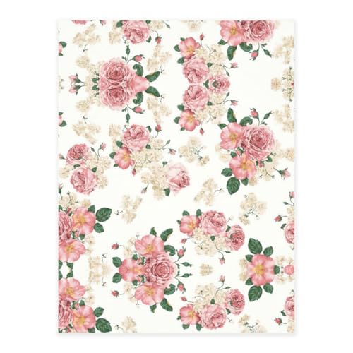 Stilvolle Kristall-Aufkleber mit rosa Rosen und Blättern, Kunstharz, ästhetische Aufkleber für Laptop, Skateboard, Wasserflasche, Sammelalbum von UVBDF