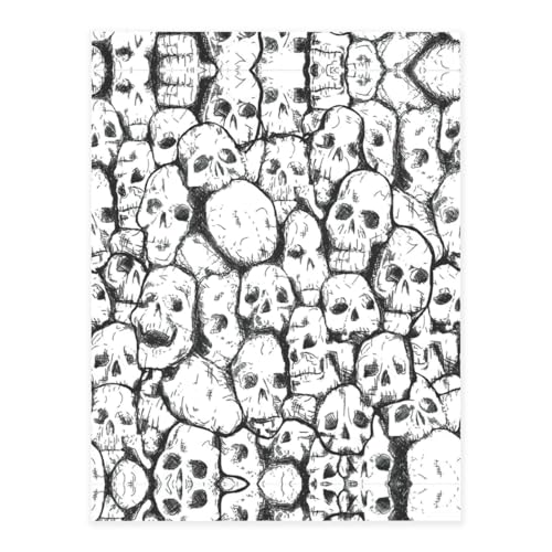Textura Calaveras Printing Stilvolle Kristall-Aufkleber, Kunstharz, ästhetische Aufkleber für Laptop, Skateboard, Wasserflasche, Scrapbook von UVBDF