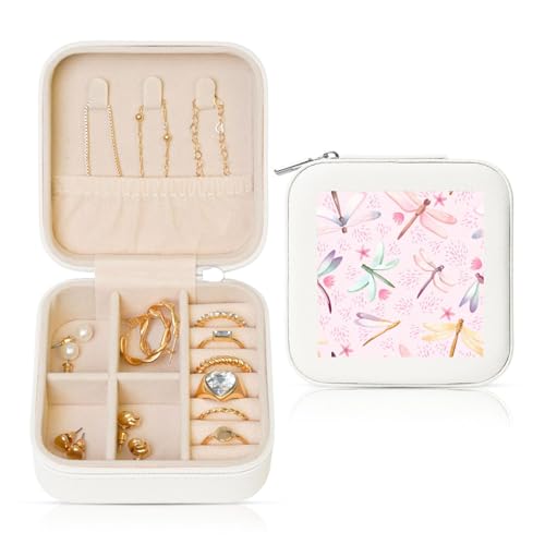 UVBDF Handbemalte Schmuckschatulle mit Libellen-Druck, Reiseetui, luxuriöses Etui, Valentinstagsgeschenk, Hochzeitsgeschenk UVBDF Handbemalte Schmuckschatulle mit Libellen-Druck, Reiseetui, luxuriöses Etui, Valentinstagsgeschenk, Hochzeitsgeschenk von UVBDF