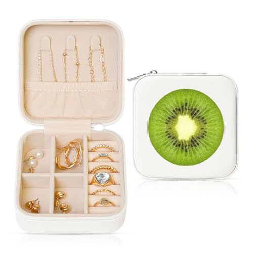 UVBDF Kiwi Slice Printing Personalisierte Schmuckschatulle, Reiseetui, Luxus-Etui, Valentinstagsgeschenk, Hochzeitsgeschenke UVBDF Kiwi Slice Printing Personalisierte Schmuckschatulle, Reiseetui, Luxus-Etui, Valentinstagsgeschenk, Hochzeitsgeschenke von UVBDF