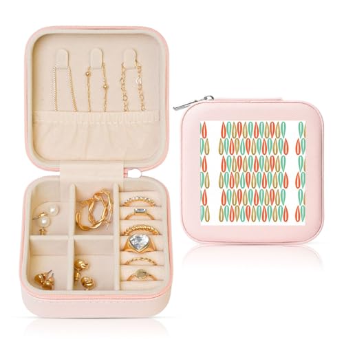 UVBDF Moderne Schmuckschatulle aus der Mitte des Jahrhunderts, personalisierbar, Reiseetui, Luxus-Etui, Valentinstagsgeschenk, Hochzeitsgeschenk von UVBDF