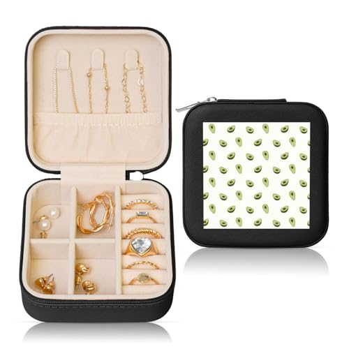 UVBDF Personalisierte Schmuckschatulle mit Avocado-Druck, Reiseetui, Luxus-Etui, Valentinstagsgeschenk, Hochzeitsgeschenk UVBDF Personalisierte Schmuckschatulle mit Avocado-Druck, Reiseetui, Luxus-Etui, Valentinstagsgeschenk, Hochzeitsgeschenk von UVBDF