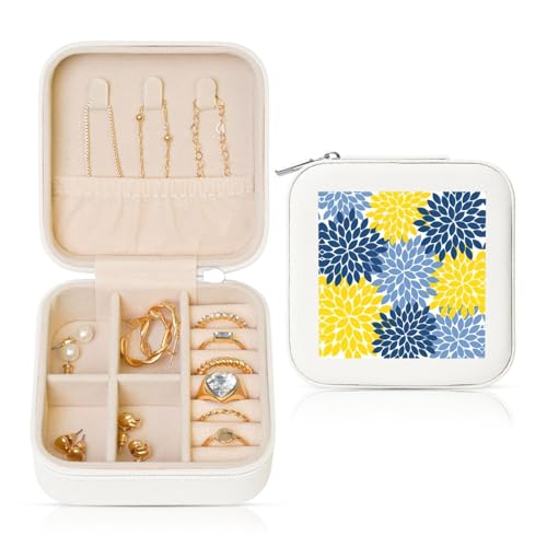 UVBDF Personalisierte Schmuckschatulle mit Dahlie-Pinnata-Druck, Reiseetui, luxuriöses Etui, Valentinstagsgeschenk, Hochzeitsgeschenk UVBDF Personalisierte Schmuckschatulle mit Dahlie-Pinnata-Druck, Reiseetui, luxuriöses Etui, Valentinstagsgeschenk, Hochzeitsgeschenk von UVBDF