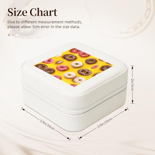 UVBDF Personalisierte Schmuckschatulle mit Donut-Druck, Reiseetui, Luxus-Etui, Valentinstagsgeschenk, Hochzeitsgeschenk UVBDF Personalisierte Schmuckschatulle mit Donut-Druck, Reiseetui, Luxus-Etui, Valentinstagsgeschenk, Hochzeitsgeschenk von UVBDF