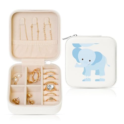 UVBDF Personalisierte Schmuckschatulle mit Elefanten-Baby-Druck, Reiseetui, Luxus-Etui, Valentinstagsgeschenk, Hochzeitsgeschenk UVBDF Personalisierte Schmuckschatulle mit Elefanten-Baby-Druck, Reiseetui, Luxus-Etui, Valentinstagsgeschenk, Hochzeitsgeschenk von UVBDF