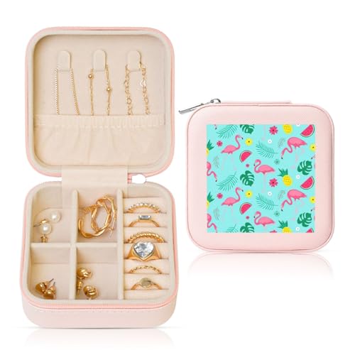 UVBDF Personalisierte Schmuckschatulle mit Flamingo-Eiscreme-Motiv, Reiseetui, Luxus-Etui, Valentinstagsgeschenk, Hochzeitsgeschenk UVBDF Personalisierte Schmuckschatulle mit Flamingo-Eiscreme-Motiv, Reiseetui, Luxus-Etui, Valentinstagsgeschenk, Hochzeitsgeschenk von UVBDF