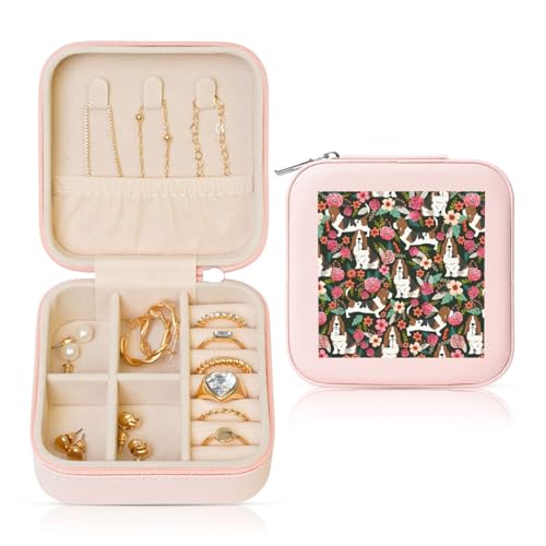 UVBDF Personalisierte Schmuckschatulle mit Hundemotiv, Reiseetui, luxuriöses Etui, Valentinstagsgeschenk, Hochzeitsgeschenk UVBDF Personalisierte Schmuckschatulle mit Hundemotiv, Reiseetui, luxuriöses Etui, Valentinstagsgeschenk, Hochzeitsgeschenk von UVBDF
