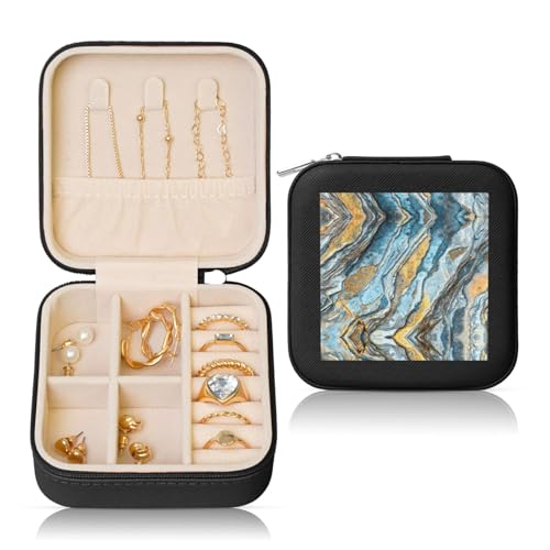 UVBDF Personalisierte Schmuckschatulle mit Steintexturdruck, Reiseetui, luxuriöses Etui, Valentinstagsgeschenk, Hochzeitsgeschenk UVBDF Personalisierte Schmuckschatulle mit Steintexturdruck, Reiseetui, luxuriöses Etui, Valentinstagsgeschenk, Hochzeitsgeschenk von UVBDF