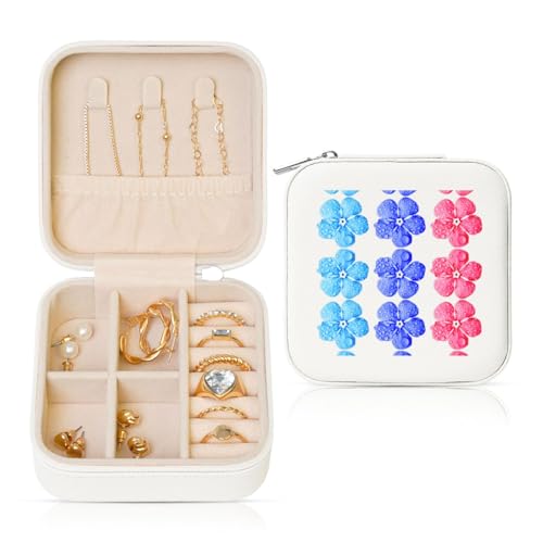 UVBDF Personalisierte Schmuckschatulle mit drei Blumen, Reiseetui, luxuriöses Etui, Valentinstagsgeschenk, Hochzeitsgeschenk UVBDF Personalisierte Schmuckschatulle mit drei Blumen, Reiseetui, luxuriöses Etui, Valentinstagsgeschenk, Hochzeitsgeschenk von UVBDF