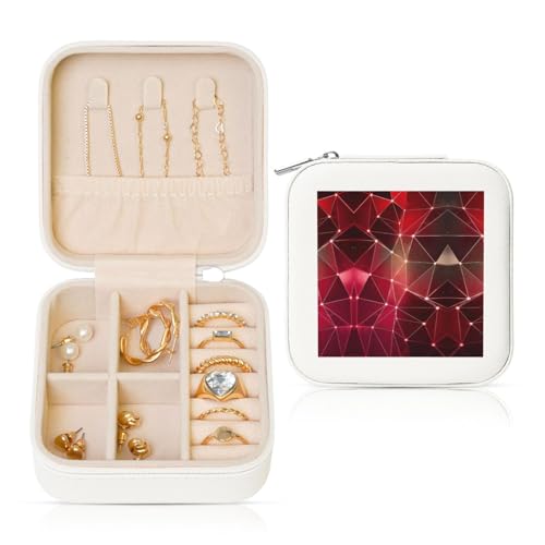 UVBDF Personalisierte Schmuckschatulle mit rotem Galaxie-Konstellations-Druck, Reiseetui, luxuriöses Etui, Valentinstagsgeschenk, Hochzeitsgeschenk UVBDF Personalisierte Schmuckschatulle mit rotem Galaxie-Konstellations-Druck, Reiseetui, luxuriöses Etui, Valentinstagsgeschenk, Hochzeitsgeschenk von UVBDF