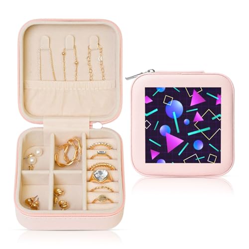 UVBDF Schmuckschatulle mit Neon-Party-geometrischem Druck, personalisierbar, Reiseetui, luxuriöses Etui, Valentinstagsgeschenk, Hochzeitsgeschenk UVBDF Schmuckschatulle mit Neon-Party-geometrischem Druck, personalisierbar, Reiseetui, luxuriöses Etui, Valentinstagsgeschenk, Hochzeitsgeschenk von UVBDF