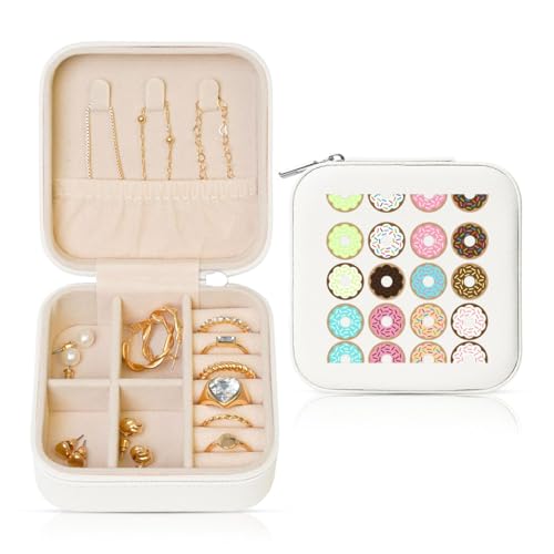 UVBDF Schöne Schmuckschatulle mit Blumendruck, Reiseetui, luxuriöses Etui, Valentinstagsgeschenk, Hochzeitsgeschenk UVBDF Schöne Schmuckschatulle mit Blumendruck, Reiseetui, luxuriöses Etui, Valentinstagsgeschenk, Hochzeitsgeschenk von UVBDF