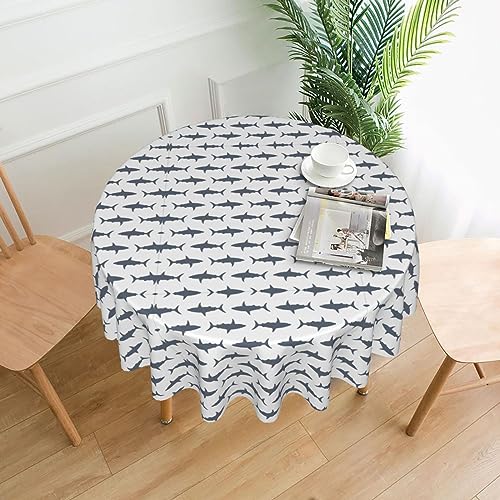 UVBDF Tischdecke mit Fisch und Hai, staubdicht, für Küche, Esszimmer, Tischdekoration UVBDF Tischdecke mit Fisch und Hai, staubdicht, für Küche, Esszimmer, Tischdekoration von UVBDF