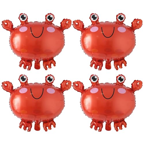 UWEOTYYY Crawfish -Luftballons, Partyballons, 4pcs 21x17 -Zoll -Aluminiumfolie Krabbe zum Geburtstag, UWEOTYYY Crawfish -Luftballons, Partyballons, 4pcs 21x17 -Zoll -Aluminiumfolie Krabbe zum Geburtstag, von UWEOTYYY