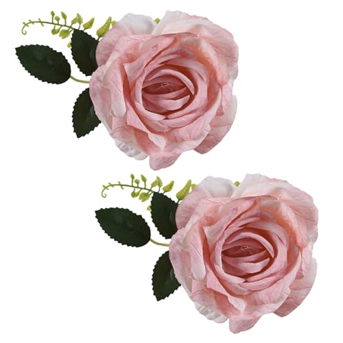 Vorhangkrawatte, 2pcs Blumenvorhangabendbacks Verstellbare Elegante Blumenbacks Dekorative Binsenrücken für Home Office Schlafzimmer Dekor, Rücken von UWEOTYYY