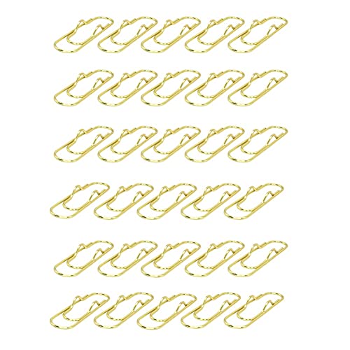 UWYRKSW 30PCS Multifunktionale Goldene Stiftklammern Büroklammer Büroklammerhalter Aus Edelstahl UWYRKSW 30PCS Multifunktionale Goldene Stiftklammern Büroklammer Büroklammerhalter Aus Edelstahl von UWYRKSW