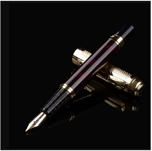 UYHBCNQD Luxus-Tintenstifte, Metall-Füllfederhalter, feine Feder, atemberaubend, luxuriös, glattes Schreiben, klassische Stifte, leicht zu befüllen, Kalligraphie-Stift für Männer und Frauen UYHBCNQD Luxus-Tintenstifte, Metall-Füllfederhalter, feine Feder, atemberaubend, luxuriös, glattes Schreiben, klassische Stifte, leicht zu befüllen, Kalligraphie-Stift für Männer und Frauen von UYHBCNQD