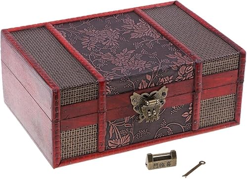 UYHBCNQD Schicke Schmuckschatullen aus Kunstleder, chinesischer Retro-Stil, große Kapazität, Schmuckaufbewahrung, tolles Geschenk UYHBCNQD Schicke Schmuckschatullen aus Kunstleder, chinesischer Retro-Stil, große Kapazität, Schmuckaufbewahrung, tolles Geschenk von UYHBCNQD