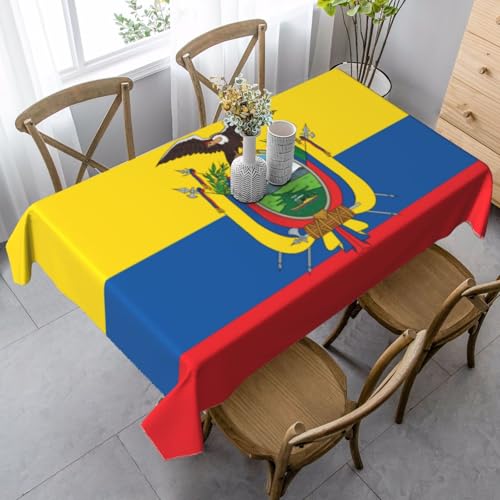 UYHhgqw Rechteckige Tischdecke, Motiv: Flagge Ecuadors, 89 x 140 cm, Pfirsichhaut-Samtmaterial, perfekt für Thanksgiving, Weihnachten UYHhgqw Rechteckige Tischdecke, Motiv: Flagge Ecuadors, 89 x 140 cm, Pfirsichhaut-Samtmaterial, perfekt für Thanksgiving, Weihnachten von UYHhgqw