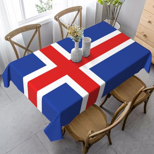 UYHhgqw Rechteckige Tischdecke, Motiv: Flagge Islands, 89 x 140 cm, Pfirsichhaut-Samtmaterial, perfekt für Thanksgiving, Weihnachten UYHhgqw Rechteckige Tischdecke, Motiv: Flagge Islands, 89 x 140 cm, Pfirsichhaut-Samtmaterial, perfekt für Thanksgiving, Weihnachten von UYHhgqw