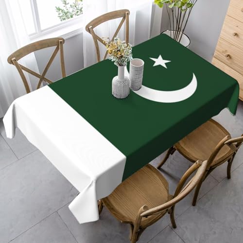 UYHhgqw Rechteckige Tischdecke, Motiv: Flagge Pakistans, 89 x 140 cm, Pfirsichhaut-Samtmaterial, perfekt für Thanksgiving, Weihnachten UYHhgqw Rechteckige Tischdecke, Motiv: Flagge Pakistans, 89 x 140 cm, Pfirsichhaut-Samtmaterial, perfekt für Thanksgiving, Weihnachten von UYHhgqw