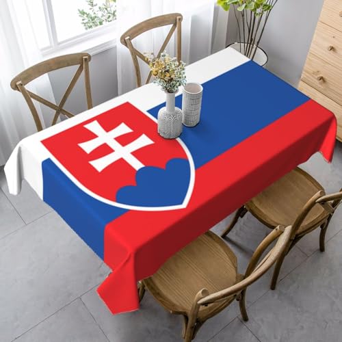 UYHhgqw Rechteckige Tischdecke, Motiv: Flagge der Slowakei, 89 x 140 cm, Pfirsichhaut-Samtmaterial, perfekt für Thanksgiving, Weihnachten UYHhgqw Rechteckige Tischdecke, Motiv: Flagge der Slowakei, 89 x 140 cm, Pfirsichhaut-Samtmaterial, perfekt für Thanksgiving, Weihnachten von UYHhgqw