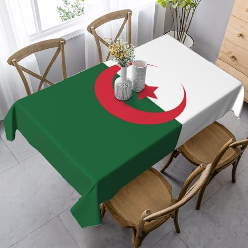 UYHhgqw Rechteckige Tischdecke, Motiv: Flagge von Algerien, 89 x 140 cm, Pfirsichhaut-Samtmaterial, perfekt für Thanksgiving, Weihnachten UYHhgqw Rechteckige Tischdecke, Motiv: Flagge von Algerien, 89 x 140 cm, Pfirsichhaut-Samtmaterial, perfekt für Thanksgiving, Weihnachten von UYHhgqw