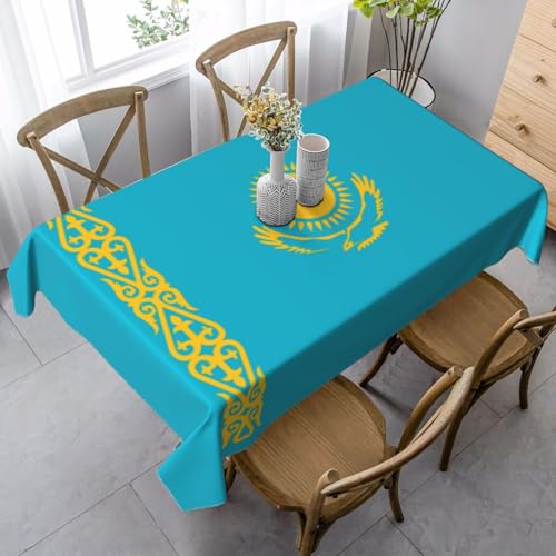 UYHhgqw Rechteckige Tischdecke, Motiv: Flagge von Kasachstan, 89 x 140 cm, Pfirsichhaut-Samtmaterial, perfekt für Thanksgiving, Weihnachten UYHhgqw Rechteckige Tischdecke, Motiv: Flagge von Kasachstan, 89 x 140 cm, Pfirsichhaut-Samtmaterial, perfekt für Thanksgiving, Weihnachten von UYHhgqw