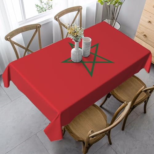UYHhgqw Rechteckige Tischdecke, Motiv: Flagge von Marokko, 89 x 140 cm, Pfirsichhaut-Samtmaterial, perfekt für Thanksgiving, Weihnachten UYHhgqw Rechteckige Tischdecke, Motiv: Flagge von Marokko, 89 x 140 cm, Pfirsichhaut-Samtmaterial, perfekt für Thanksgiving, Weihnachten von UYHhgqw