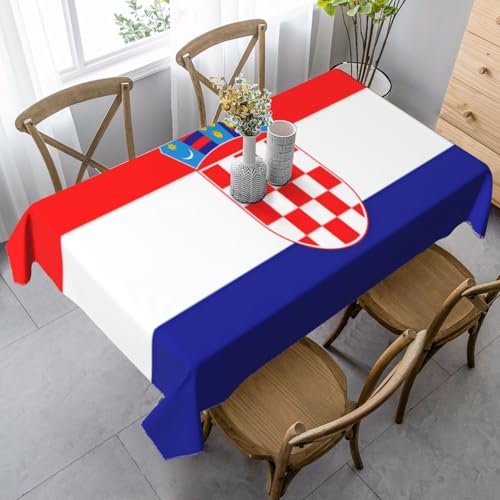 UYHhgqw Rechteckige Tischdecke mit Flagge der Republik Kroatien, 89 x 140 cm, Pfirsichhaut-Samtmaterial, perfekt für Thanksgiving, Weihnachten UYHhgqw Rechteckige Tischdecke mit Flagge der Republik Kroatien, 89 x 140 cm, Pfirsichhaut-Samtmaterial, perfekt für Thanksgiving, Weihnachten von UYHhgqw