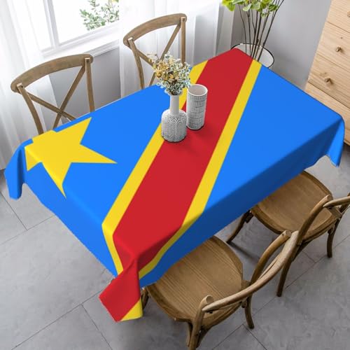 UYHhgqw Rechteckige Tischdecke mit Flagge des Kongo, 89 x 140 cm, Pfirsichhaut-Samtmaterial, perfekt für Thanksgiving, Weihnachten UYHhgqw Rechteckige Tischdecke mit Flagge des Kongo, 89 x 140 cm, Pfirsichhaut-Samtmaterial, perfekt für Thanksgiving, Weihnachten von UYHhgqw