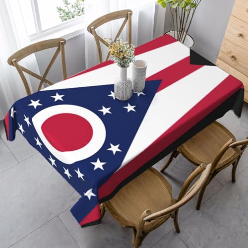 UYHhgqw Rechteckige Tischdecke mit Flagge von Ohio, 89 x 140 cm, Pfirsichhaut-Samtmaterial, perfekt für Thanksgiving, Weihnachten UYHhgqw Rechteckige Tischdecke mit Flagge von Ohio, 89 x 140 cm, Pfirsichhaut-Samtmaterial, perfekt für Thanksgiving, Weihnachten von UYHhgqw