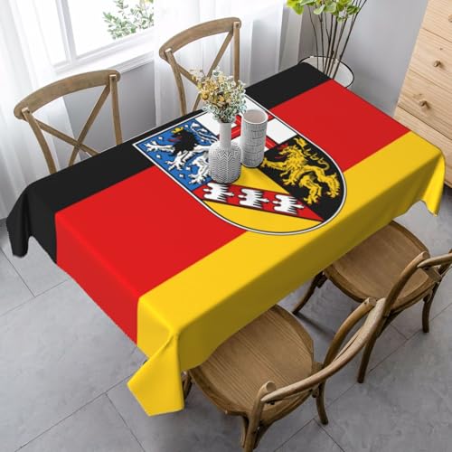 UYHhgqw Rechteckige Tischdecke mit Saarland-Flaggen, 89 x 140 cm, Pfirsichhaut-Samtmaterial, perfekt für Thanksgiving, Weihnachten UYHhgqw Rechteckige Tischdecke mit Saarland-Flaggen, 89 x 140 cm, Pfirsichhaut-Samtmaterial, perfekt für Thanksgiving, Weihnachten von UYHhgqw
