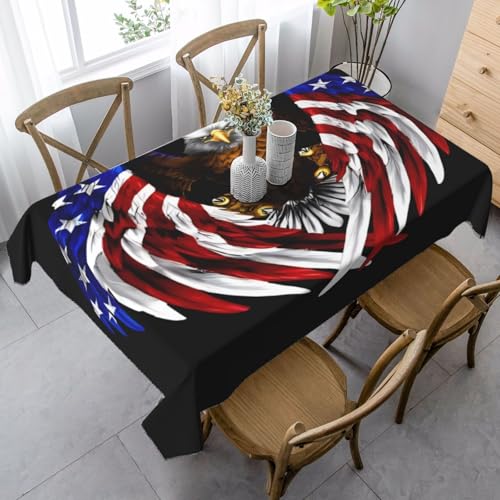 UYHhgqw Rechteckige Tischdecke mit USA-Flagge, 89 x 140 cm, Pfirsichhaut-Samtmaterial, perfekt für Thanksgiving, Weihnachten UYHhgqw Rechteckige Tischdecke mit USA-Flagge, 89 x 140 cm, Pfirsichhaut-Samtmaterial, perfekt für Thanksgiving, Weihnachten von UYHhgqw