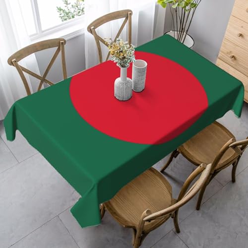 UYHhgqw Rechteckige Tischdecke mit der Flagge von Bangladesch, 89 x 140 cm, Pfirsichhaut-Samtmaterial, perfekt für Thanksgiving, Weihnachten UYHhgqw Rechteckige Tischdecke mit der Flagge von Bangladesch, 89 x 140 cm, Pfirsichhaut-Samtmaterial, perfekt für Thanksgiving, Weihnachten von UYHhgqw