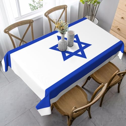 UYHhgqw Rechteckige Tischdecke mit israelischer Flagge, 89 x 140 cm, Pfirsichhaut-Samtmaterial, perfekt für Thanksgiving, Weihnachten UYHhgqw Rechteckige Tischdecke mit israelischer Flagge, 89 x 140 cm, Pfirsichhaut-Samtmaterial, perfekt für Thanksgiving, Weihnachten von UYHhgqw