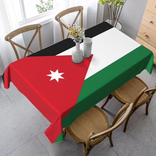 UYHhgqw Rechteckige Tischdecke mit jordanischer Flagge, 89 x 140 cm, Pfirsichhaut-Samtmaterial, perfekt für Thanksgiving, Weihnachten UYHhgqw Rechteckige Tischdecke mit jordanischer Flagge, 89 x 140 cm, Pfirsichhaut-Samtmaterial, perfekt für Thanksgiving, Weihnachten von UYHhgqw
