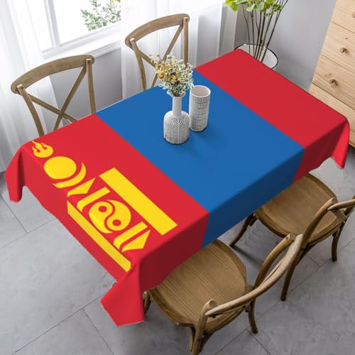 UYHhgqw Rechteckige Tischdecke mit mongolischer Flagge, 89 x 140 cm, Pfirsichhaut-Samtmaterial, perfekt für Thanksgiving, Weihnachten UYHhgqw Rechteckige Tischdecke mit mongolischer Flagge, 89 x 140 cm, Pfirsichhaut-Samtmaterial, perfekt für Thanksgiving, Weihnachten von UYHhgqw