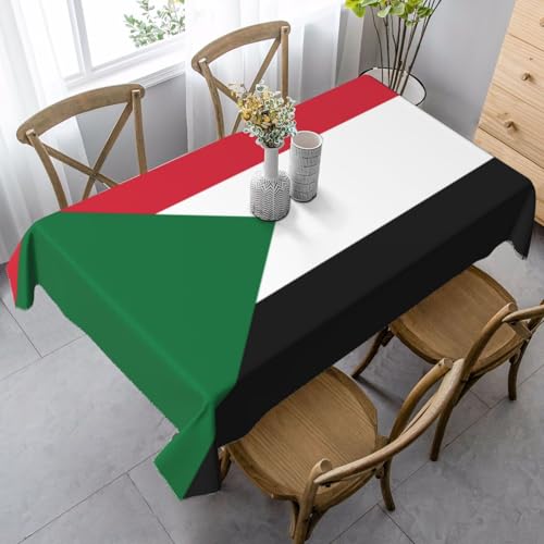 UYHhgqw Rechteckige Tischdecke mit sudanesischer Flagge, 89 x 140 cm, Pfirsichhaut-Samtmaterial, perfekt für Thanksgiving, Weihnachten UYHhgqw Rechteckige Tischdecke mit sudanesischer Flagge, 89 x 140 cm, Pfirsichhaut-Samtmaterial, perfekt für Thanksgiving, Weihnachten von UYHhgqw