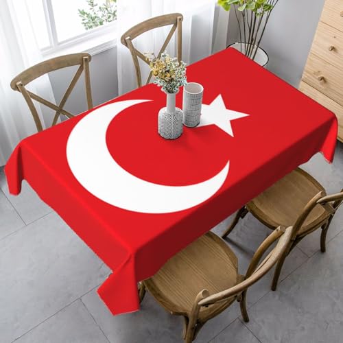 UYHhgqw Tischdecke, Motiv: Flagge der Türkei, rechteckig, 89 x 140 cm, Pfirsichhaut-Samtmaterial, perfekt für Thanksgiving, Weihnachten UYHhgqw Tischdecke, Motiv: Flagge der Türkei, rechteckig, 89 x 140 cm, Pfirsichhaut-Samtmaterial, perfekt für Thanksgiving, Weihnachten von UYHhgqw