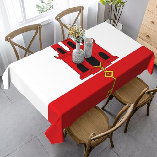 UYHhgqw Tischdecke mit Flagge von Gibraltar, rechteckig, 89 x 140 cm, Pfirsichhaut-Samtmaterial, perfekt für Thanksgiving, Weihnachten UYHhgqw Tischdecke mit Flagge von Gibraltar, rechteckig, 89 x 140 cm, Pfirsichhaut-Samtmaterial, perfekt für Thanksgiving, Weihnachten von UYHhgqw