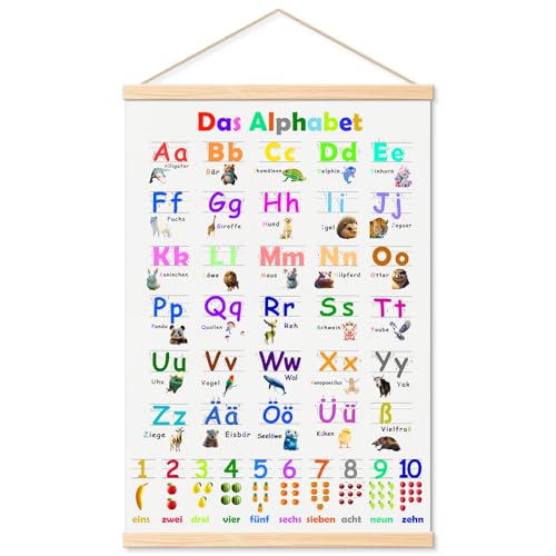 UYOTBKEUB ABC und Zahlen Poster für Kinder, Lernposter für Kindergarten, Vorschule, Grundschule, Einfach Schreiben Lernen Alphabet Plakat, A-Z und 1-10 Poster für Mädchen und Jungen UYOTBKEUB ABC und Zahlen Poster für Kinder, Lernposter für Kindergarten, Vorschule, Grundschule, Einfach Schreiben Lernen Alphabet Plakat, A-Z und 1-10 Poster für Mädchen und Jungen von UYOTBKEUB