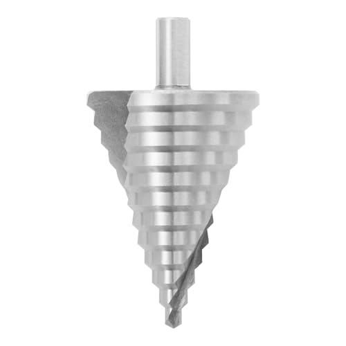 Stufenbohrer,Spiralförmig Gerilltes Bit Schrittbohrer Stahl Kegelbohrer 6-60mm-Grifflänge 13mm Für Edelstahl Bohrer für Edelstahl Metall Holz Kunststoff Stufenbohrer,Spiralförmig Gerilltes Bit Schrittbohrer Stahl Kegelbohrer 6-60mm-Grifflänge 13mm Für Edelstahl Bohrer für Edelstahl Metall Holz Kunststoff von UYRTOY