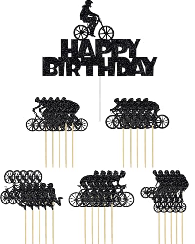 UYRVAPE 31pcs Motorrad Tortendeko Schwarz Glitter Motocross Dirt Bike Cupcake Toppers für Sport Motocross Thema Kuchen Deko Mann Junge Geburtstag Party Kuchen Dekoration UYRVAPE 31pcs Motorrad Tortendeko Schwarz Glitter Motocross Dirt Bike Cupcake Toppers für Sport Motocross Thema Kuchen Deko Mann Junge Geburtstag Party Kuchen Dekoration von UYRVAPE