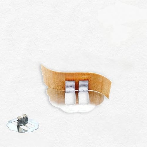 UYSSJTGAZ 10 Sets 10–180 x 30 mm große S-förmige Holzdochte zur Kerzenherstellung mit Metalldochthalter, rauchfreie Sojakerzendochte, Crackle-Holzdochte(30 * 10mm) von UYSSJTGAZ